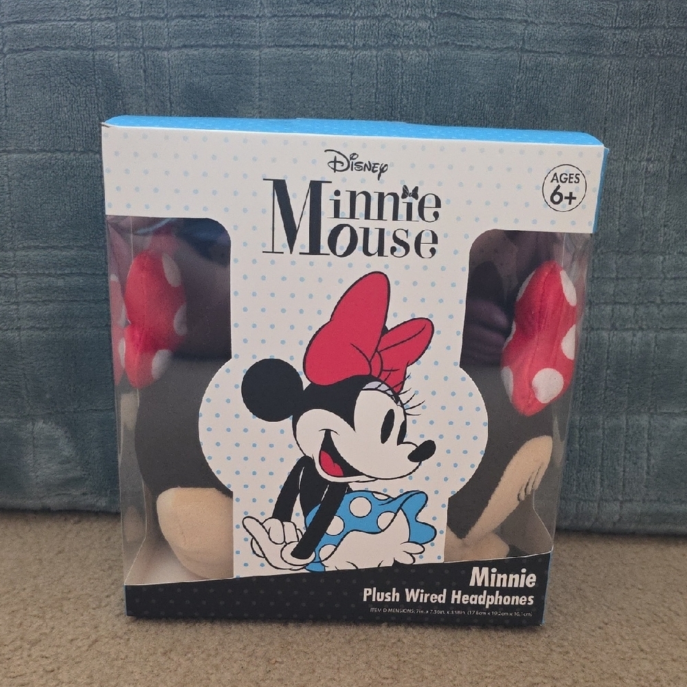 Disney Minnie Mouse ‎ Plush Wired Headphones